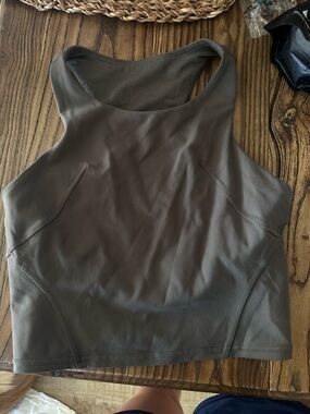 lululemon athletica Olive Green Racerback Tank Top
